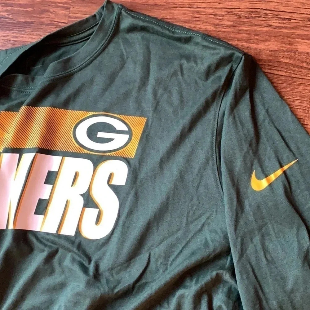 Nike Men’s Green Bay Packers On-Field Tee NFL Shirt Green Sz 3XL NWT - Picture 11 of 14